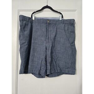 Peter Millar Chambray Shorts Mens Size 40 Indigo Pockets‎ Classic Fit